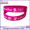 Wholesale Two Color Personalized Sport Cheap Custom Silicone Bracelet